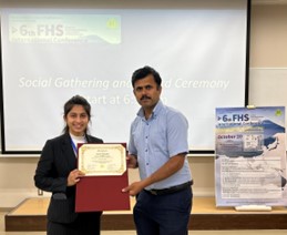 Rachana Madihalli Gangadhara (D1) made a  presentation at 6th FHS International Conference 2023 at Hokkaido University.